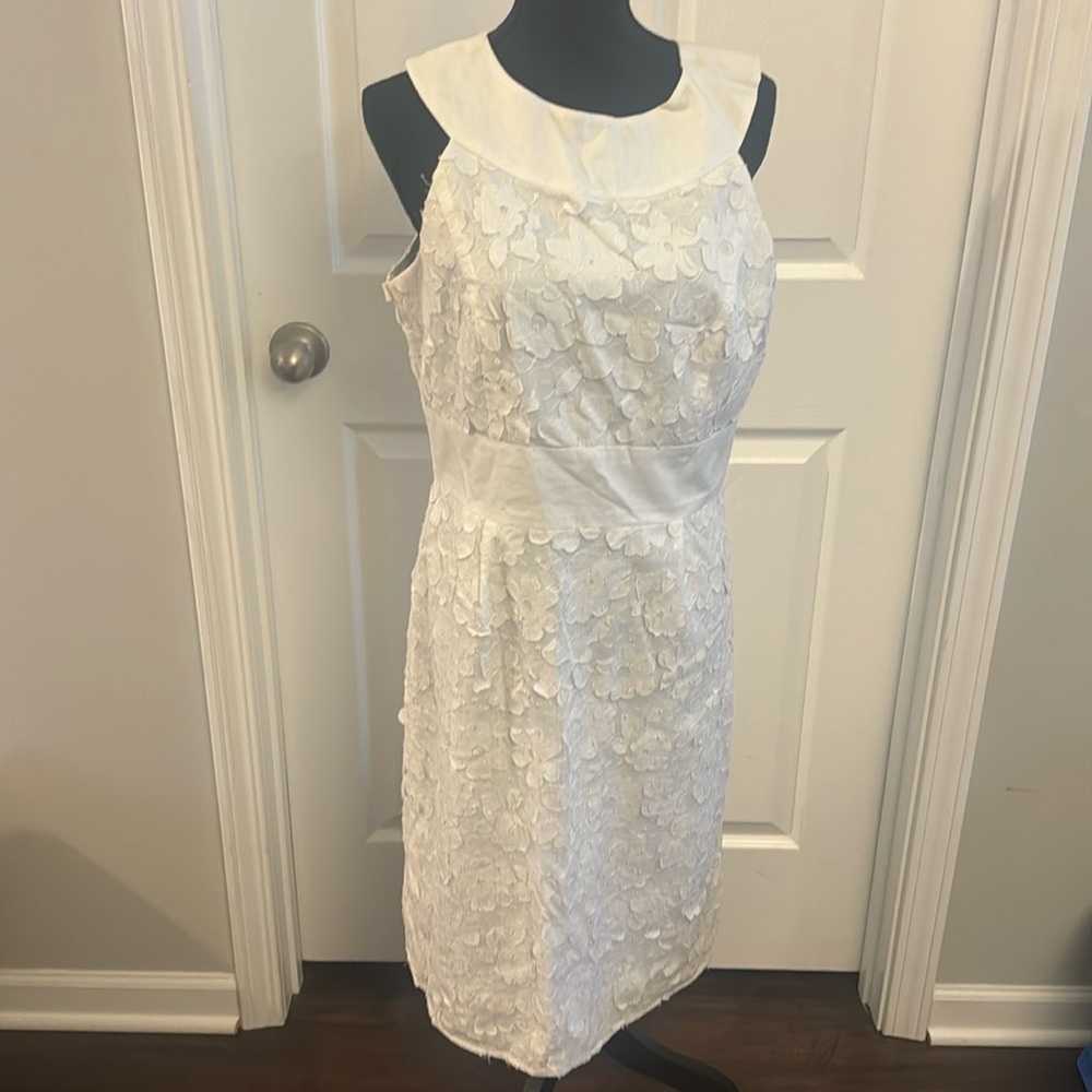 Floral White Dress